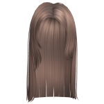Celebrity Straight Sleek Hime Hair (Milktea Brown)