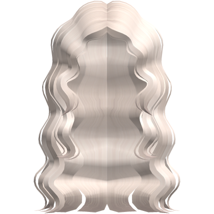 Long Wavy Curly Girl Hair in Beige Roblox item