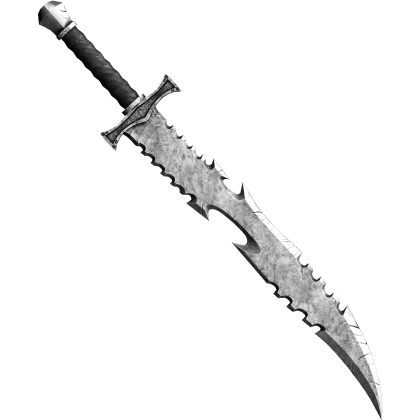 Silver Medieval Knight Sword (Back)