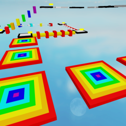 Easy Rainbow Obby [Free VIP Servers!]