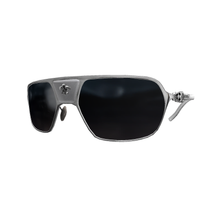 𝐌𝐄 | Authentic White Chrome Shield Sunglasses