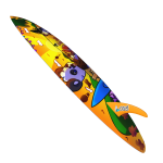#016 - Summer Panda Surfboard [ gamemoretv1257 ]
