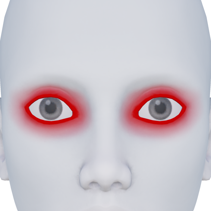 Neon Glowing Red Eyes