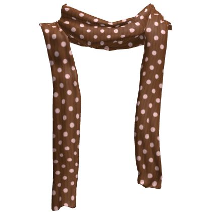 ♡ harajuku choco pink polka dot long scarf 1.0 