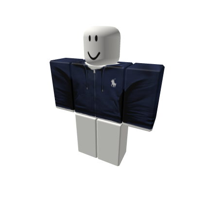 Realistic Blue Polo Zipup (M) thumbnail