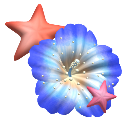Beachy Hibiscus flower and starfish (MM2) thumbnail