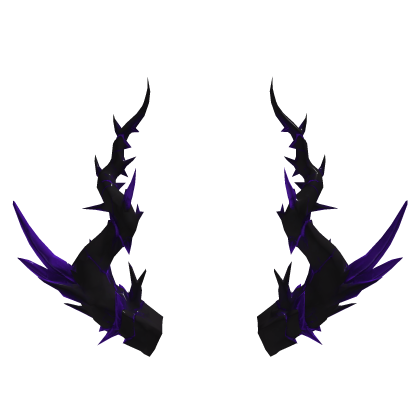 Dark Purple Crystal Demon Horns Gothic Roblox item