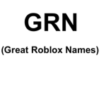 Great Roblox Names
