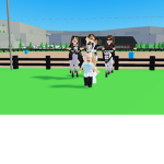 Rose petal riding academy :)