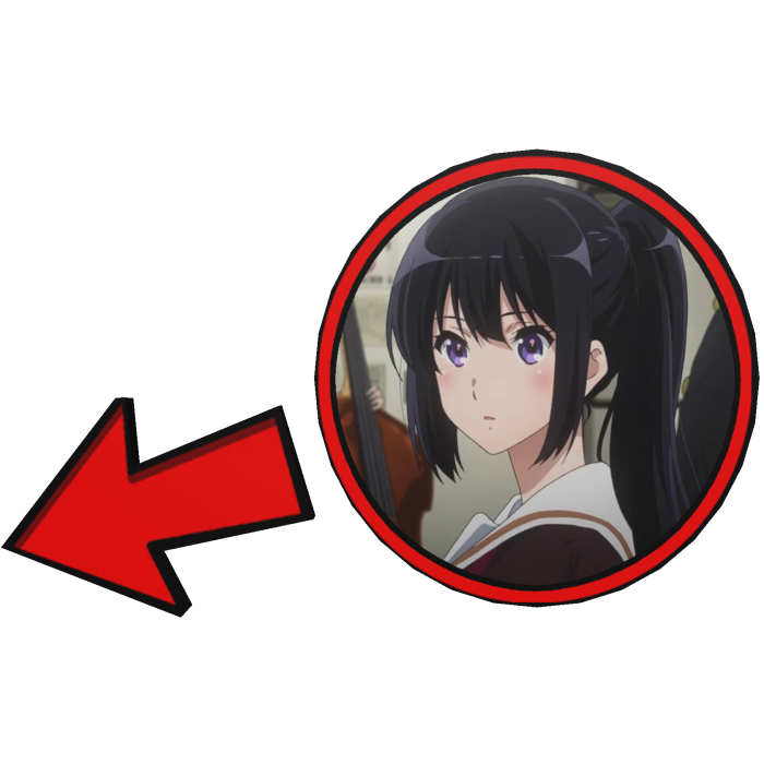 Reina Kousaka Pointing Meme Circle