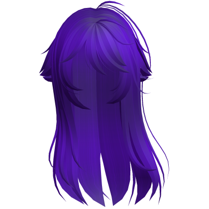 Purple Shy Moe Cat Girl Windy Whispy Hair