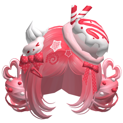 ♡ Ice Cream Girly Buns (Cherry Soda)