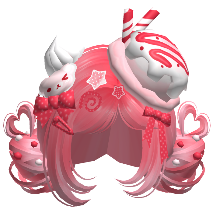 ♡ Ice Cream Girly Buns (Cherry Soda)
