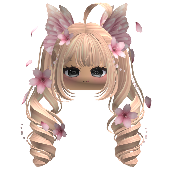 Mystical Sakura Petal Pigtails (Blonde)
