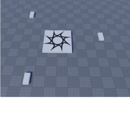 3 blocks on the ground