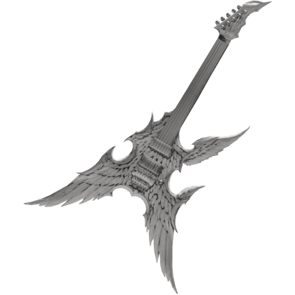 Big White Angelic Fallen Angels Guitar