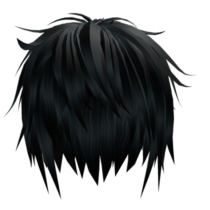 Blue Anime Messy Emo Boy Hair Roblox item