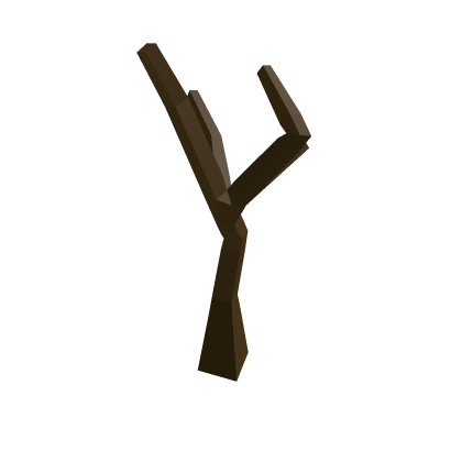 [Best!] Dark Brown Dead Tree! Obby Preppy Furnitur