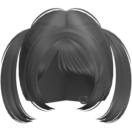 Cute Dolly Soft Pigtails (Grey) Roblox item