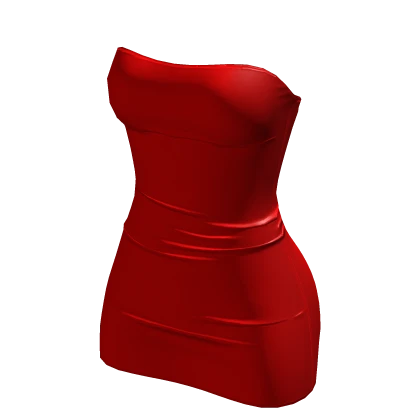 Red Latex Tight Mini Dress | Roblox Item - Rolimon's