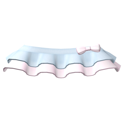 ♡ pink bow denim mini skirt thumbnail