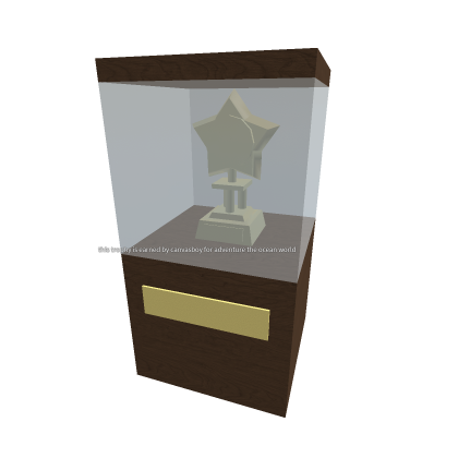 My adventuring trophy