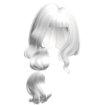 Cute Farm Girl Layered Side Ponytail in White Roblox item