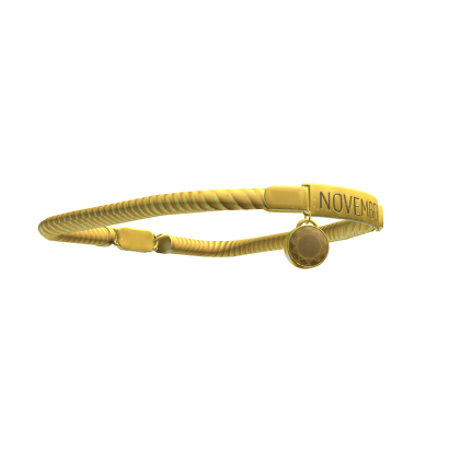 November Birthstone Bracelet in Gold