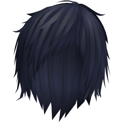 blue long messy emo vkei hair 43. Roblox item