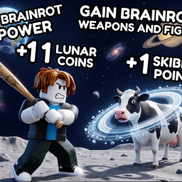 Get Brainrot Weapons and Fight!