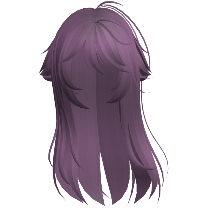 Purple Shy Moe Cat Girl Windy Whispy Hair