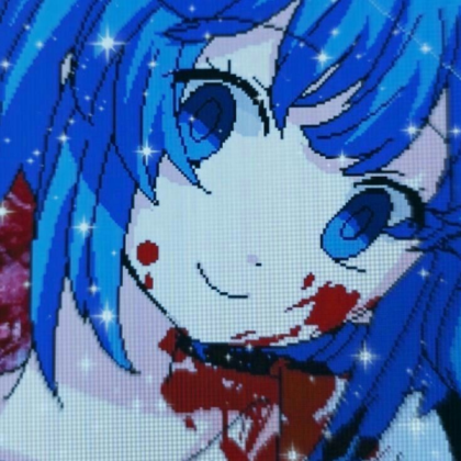 blue alt/grunge anime pfp Roblox decal
