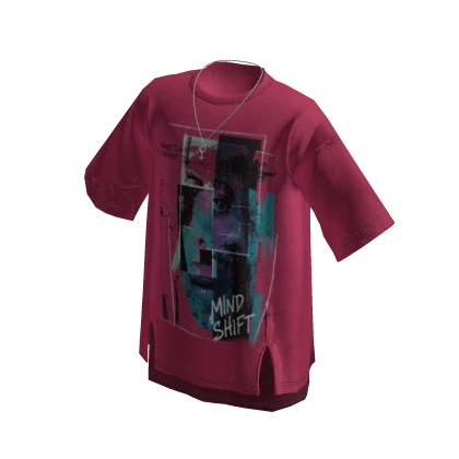 Y2K Oversized Graphic T-Shirt (Pink) | Roblox Item - Rolimon's