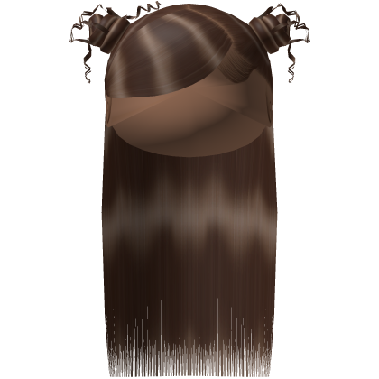 Swoop with buns half down hair - Brown