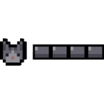 Grey Cat 8-Bit Health Bar
