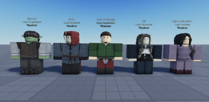 Roblox Medieval Worker Morphs Pack preview 2