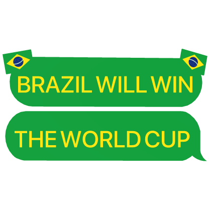 BRAZIL WILL WIN THE WORLD CUP football text Roblox item