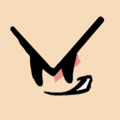 fnf blue haired kid face Roblox decal
