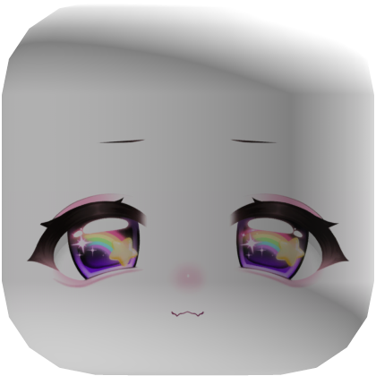 ꒰𖹭꒱ Kawaii Purple Mezzo Moe Tweencore Face Close Roblox item