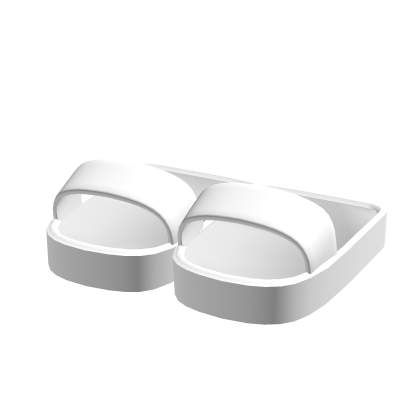 white slides white slippers