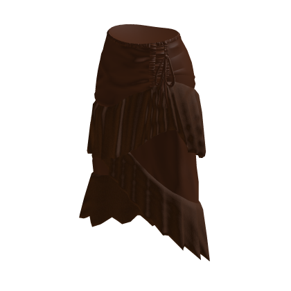 Y2K Coquette Layered Ruffle Skirt (Brown) thumbnail