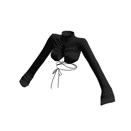 ♥y2k Strap high neck crop top Black♥ thumbnail