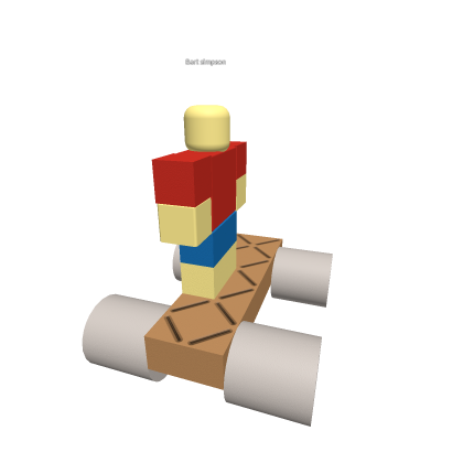 Bart simpson on a skateboard