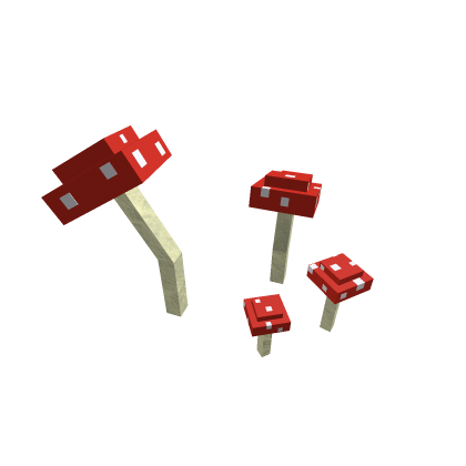 red mushroom set