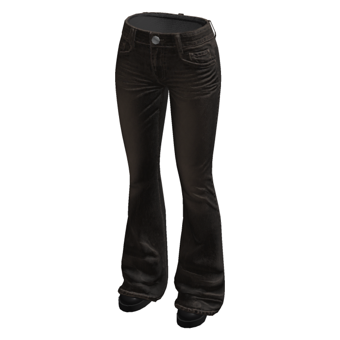 Low Rise Bootcut Jeans (Brown)