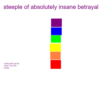 steeple of absolutely insane betrayal