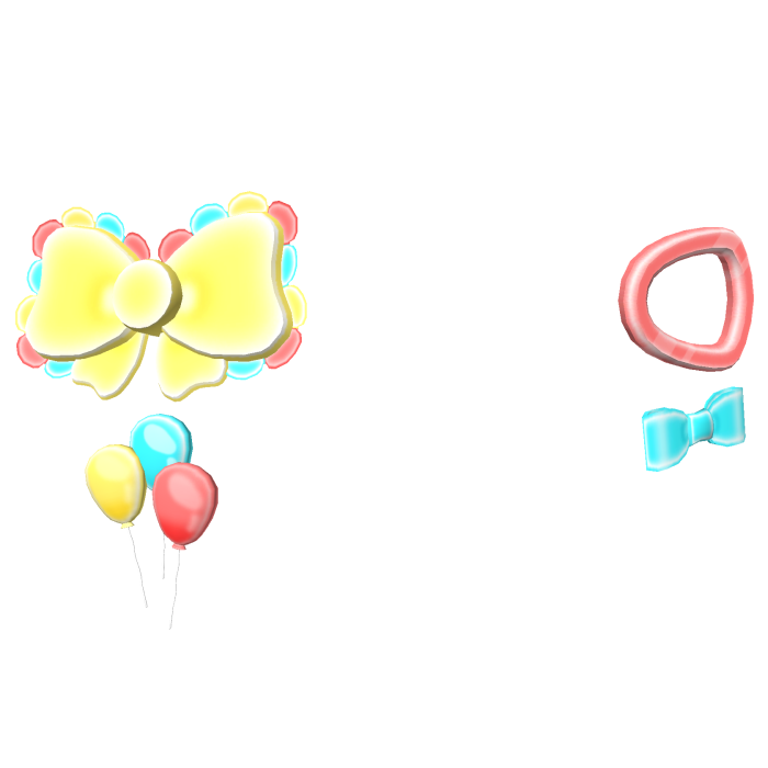 Cute Party Ballon Hairclips - Blue Tweencore FTF