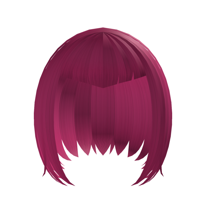 Hot pink gothic vampire cute short bob
