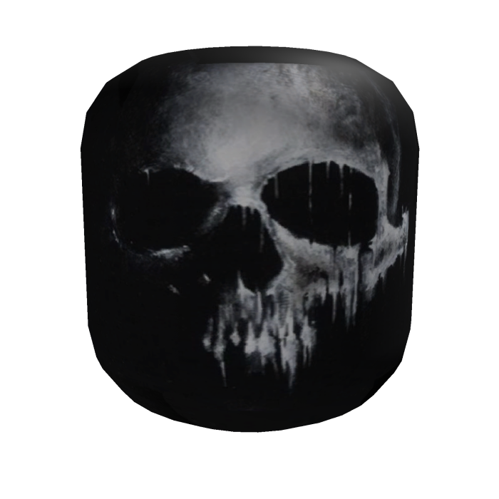 Dark Corroded Skull Full Mask