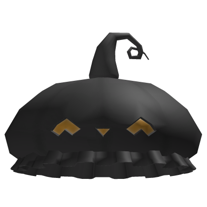 Black Halloween Pumpkin Hat